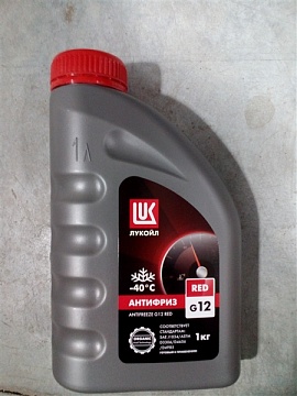 Антифриз G12 НЖ40 1 л (красный) Лукойл