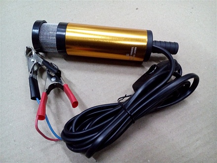 Насос перекачки топлива "Gold" D38мм/24В съемный фильтр (погружной, электрический) (Автомагнат)