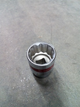 Головка 27,0 сменная торцевая хром. 12-гранная (13695)