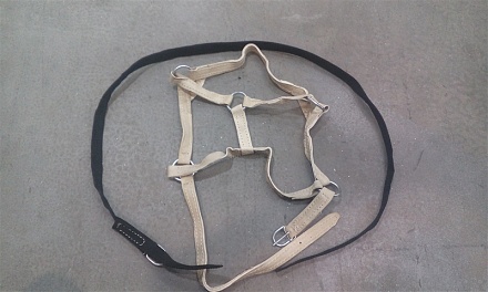 Недоуздок двойной сыромятный 25мм