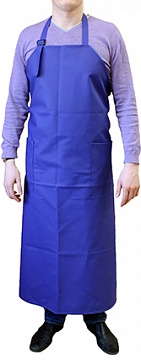 Фартук для доения и уборки, 100*125, синий/зеленый