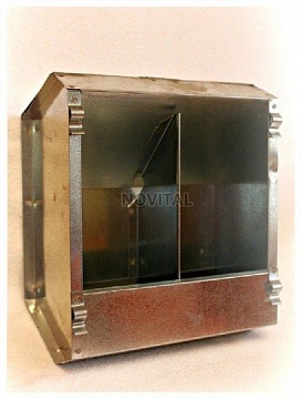 Кормушка металлическая двухсекционная для кроликов 84A