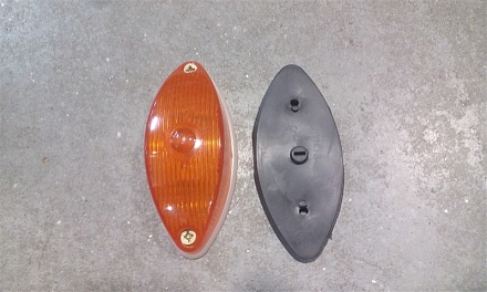 Фонарь габаритный без лампы (желтый) ГФ2.О-04