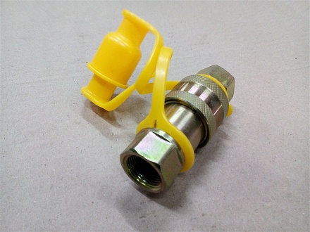 Разъем пневматический M 22*1.5 (Желтый) (Автомагнат)