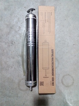 Шприц плунжерный маслозаливной 1000мл БелАК БАК.00221