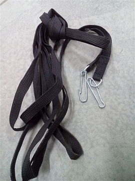 Вожжи капроновые с карабинами 25мм