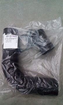 Комплект патрубков радиатора МТЗ-1221 (2 шт.) с хомутами (черные)