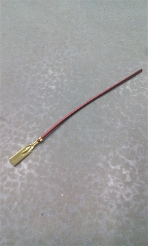 Контакт штыревой 6,3 мм (C ПРОВОДОМ)