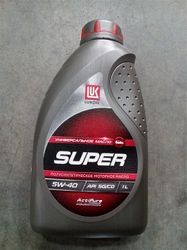 Масло моторное 5W-40 SAE (п/синт.) 1 л Лукойл Супер