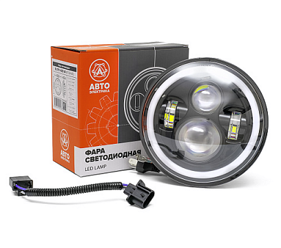 Фара светодиод. УАЗ, Нива , ГАЗ,  9-30 В, 4 диод (ближ/дал. свет, ДХО, поворотник) 62.3711-4LED