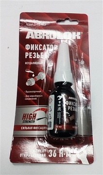 Фиксатор резьбовых соединений красный неудаляемый Abro TL-010-RD