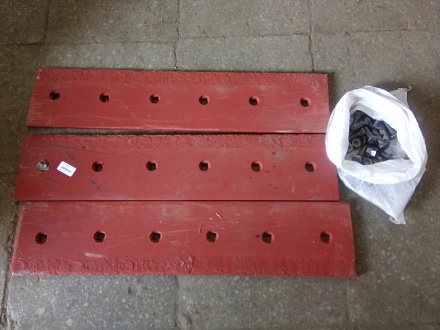 Нож отвала ДТ-75 (с болтами) 835*180*16, 18 болтов (комплект)