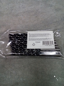 Сверло по металлу, 4,0 мм цилиндр хвостовик (72240) 10 шт