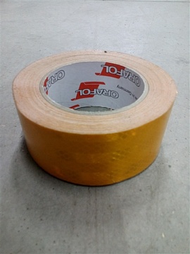 Лента светоотражающая (желтая) 5смх20м призматическая