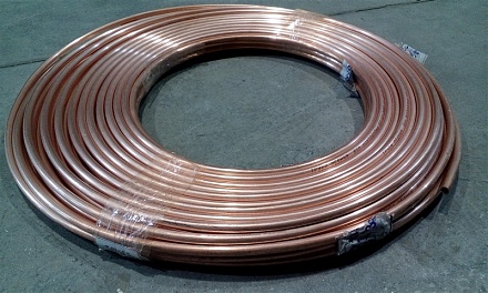 Трубка медная 8х0,8 (кратно 1м) (ГОСТ 617-2006) (Бухта 10м)