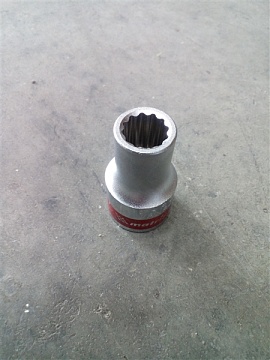 Головка 10,0 сменная торцевая хром. 12-гранная (13680)