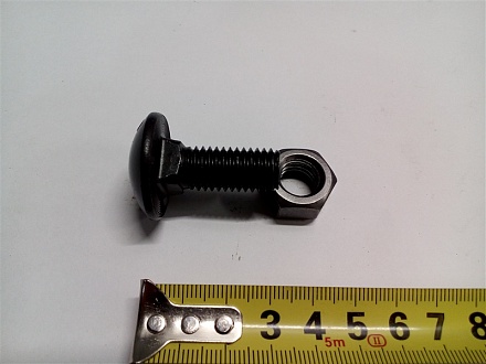 Болт лемешный М12х30 полукр. голов. с квадр. подгол. (10,9) 501001V