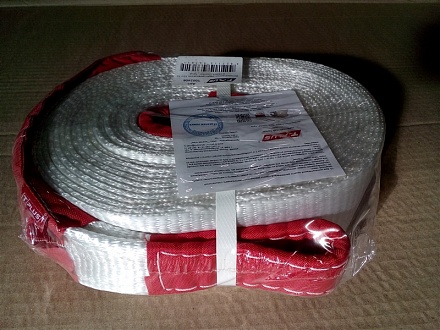 Динамический строп (рывковый) 10 т 10 м серия "Туризм", Tplus (для а/м 1.7-2.8 т) T002406