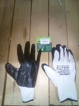 Перчатки маслобензостойкие 15 класс вязки (67861)