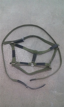 Недоуздок двойной тканевый 25мм