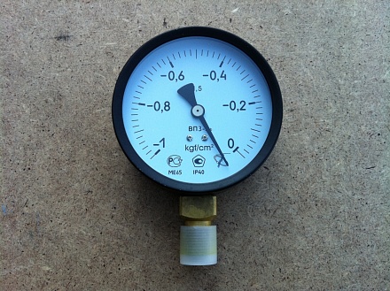 Вакуумметр ВП3-Уф ВП-100 (-1...0кгс/см2 ,d=100, М20х1,5)