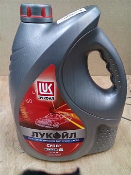 Масло моторное 5W-40 SAE (п/синт.) 5 л Лукойл Супер