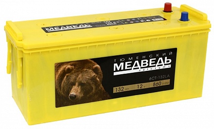 Аккумулятор 6СТ-132АПЗ (Медведь/Batbear) зал.