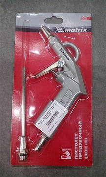 Пистолет продувочный с удлиненным соплом, пневматический, 135 мм Matrix 57332