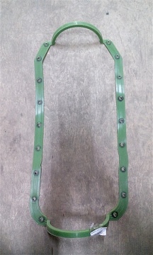 Прокладка поддона дв. 4216 (силикон с пресс-шайбами) зеленый (ПромТехПласт ООО), 4216-1009075