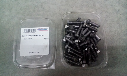 Болт М6*25 (упаковка 500 гр.)