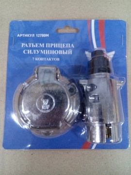Разъем электрический (вилка+розетка) ПС 300 силуминовый (блистер) 12780м