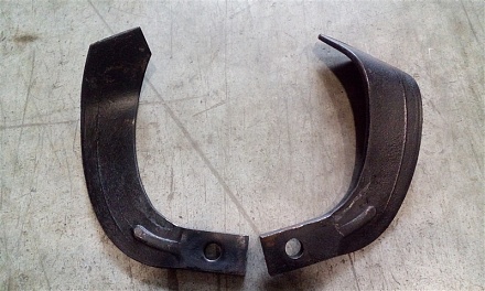 Нож почвофрезы левый GQN (1,2м-1,6м.)