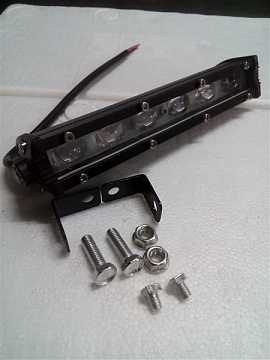 Фара светодиод. дополнит. 6 LED 18 Вт, 10-24 В, прямоуг, линза ДХО AE18RT-6LED-DRL-LENS-HC